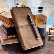 Load image into Gallery viewer, &quot;VN&quot; - Vagabond Boot Brown Leather Notebook Covers