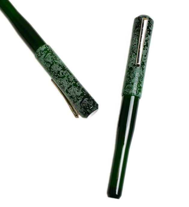 Artisan Engraved Model 02 Emerald - Scrollwork