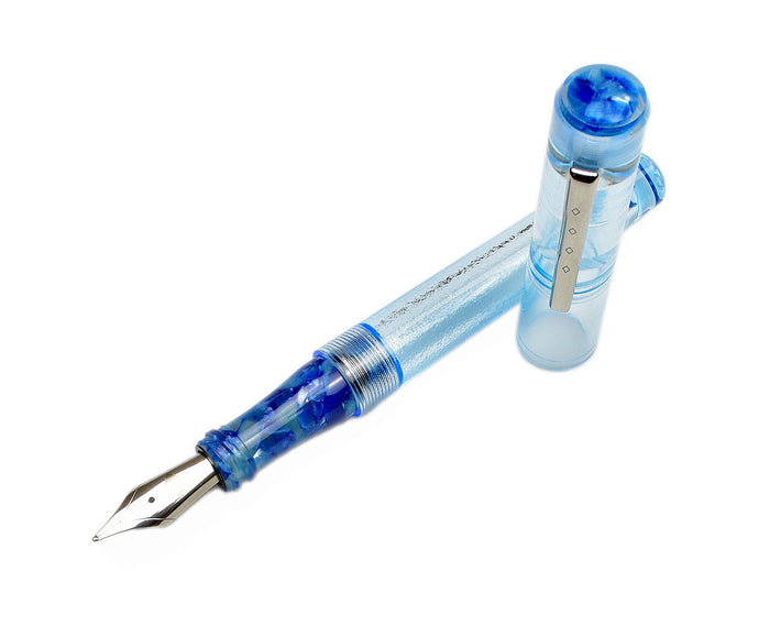 Model 03 Iterum Fountain Pen - Arctic Ice & Orchid Blue SE