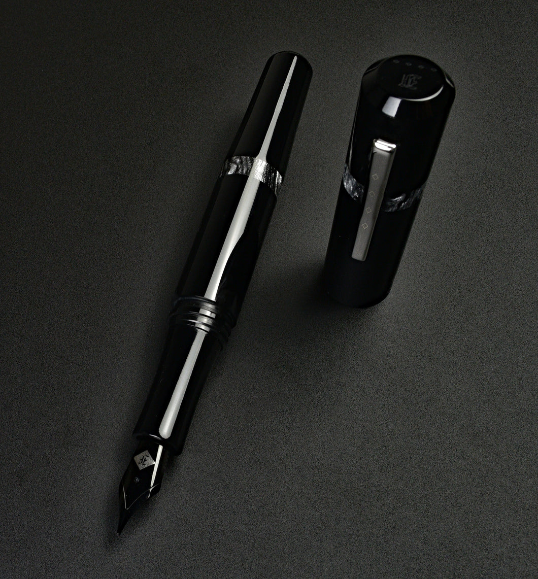 Model 19 Fountain Pen - Black & Dark Room Emulsion