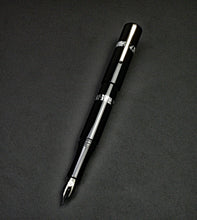 Load image into Gallery viewer, Model 19 Fountain Pen - Black &amp; Dark Room Emulsion