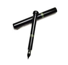Load image into Gallery viewer, Model 33 Abditus Fountain Pen - Black &amp; Diamondcast Green