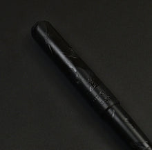 Load image into Gallery viewer, Franklin-Christoph Model 40 M Black Pen Society fountain pen, Delrin matte, engraved designs on dark background.