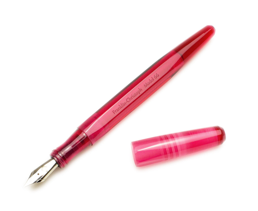 Model 66 Stabilis Fountain Pen - Ruby - Septagonal