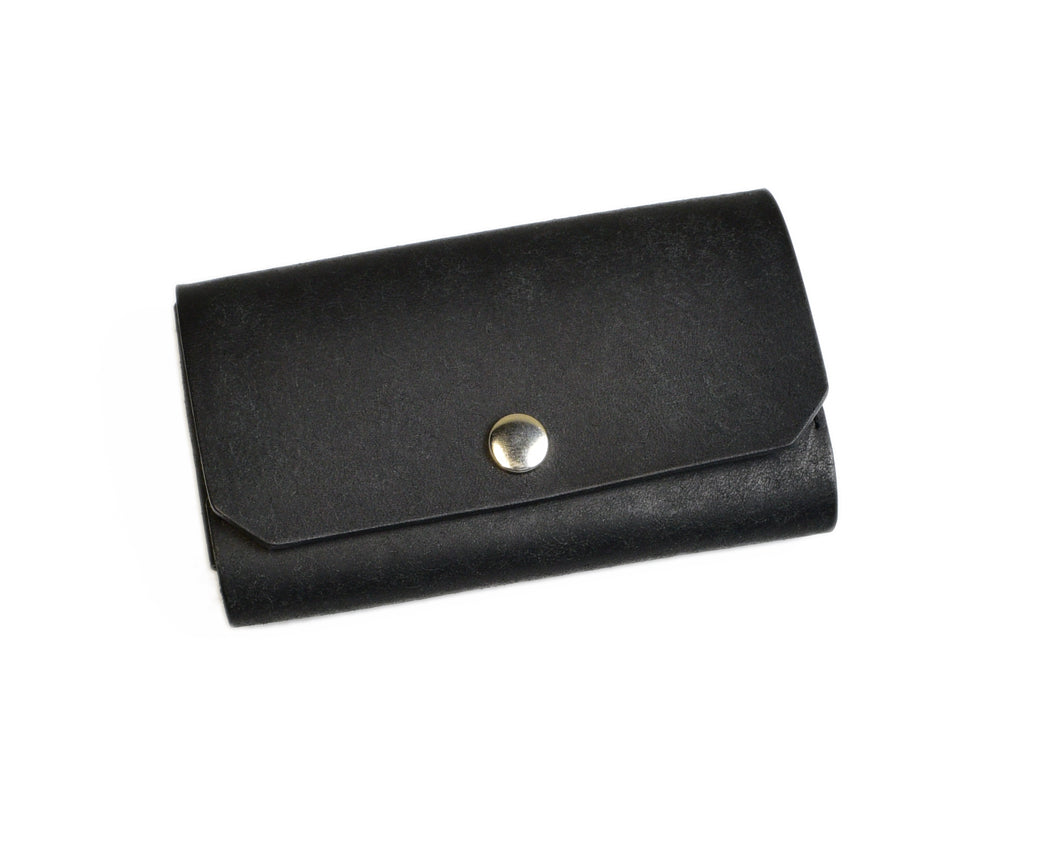 Business Card Case - Italian Leather Rustica Nera Business Card Case - Italian Leather Rustica Nera