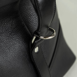 Duffle Bag - Black Leather