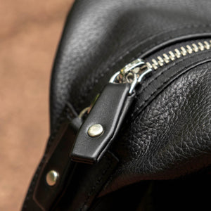 Duffle Bag - Black Leather