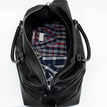 Load image into Gallery viewer, Duffle Bag - Black Leather