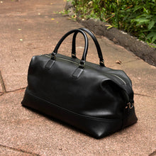 Load image into Gallery viewer, Duffle Bag - Black Leather