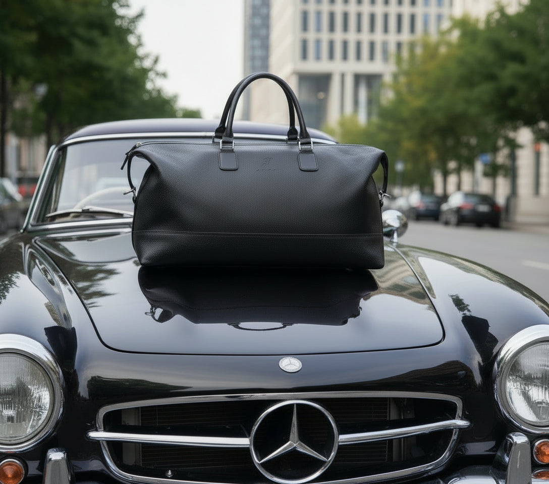 Duffle Bag - Black Leather – Franklin-Christoph