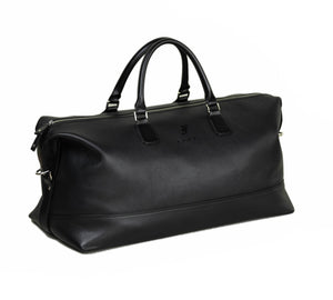 Duffle Bag - Black Leather