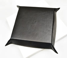 Load image into Gallery viewer, Valet Tray - Black Napa Suit Grey