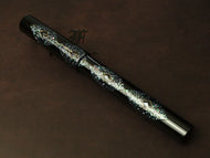 A decorative black scabbard with silver diamonds shines like the Franklin-Christoph Model 01 IPO Diamondback LE FP.