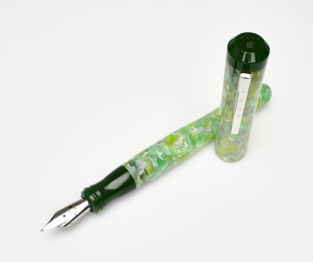 Model 02 Intrinsic Fountain Pen - Sage w/ Vintage Green SE