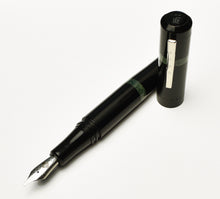 Load image into Gallery viewer, Model 19 Fountain Pen - Black &amp; Diamondcast Green