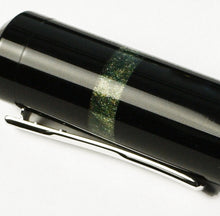 Load image into Gallery viewer, Model 19 Fountain Pen - Black &amp; Diamondcast Green
