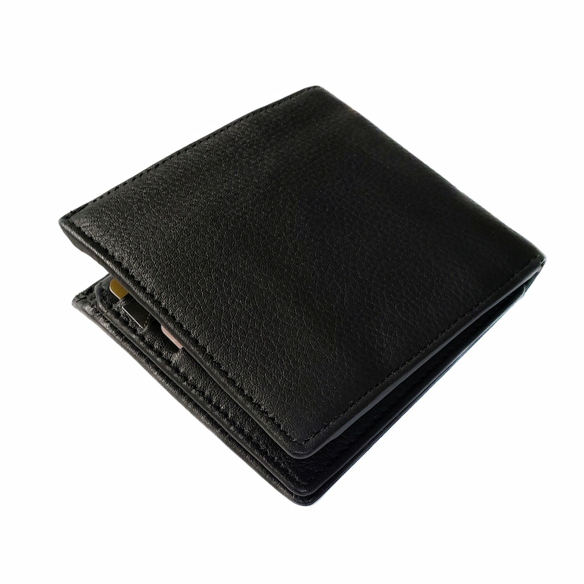 Amazon.com: Kolossus Wallet for Men, Full Grain Leather, Minimalist Slim,  RFID Blocking, Billfold with 6 Card Slots (Black) : Clothing, Shoes & 