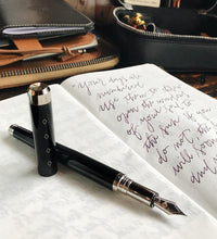 Load image into Gallery viewer, Model 28 Libertas Fountain Pen - Classic Black