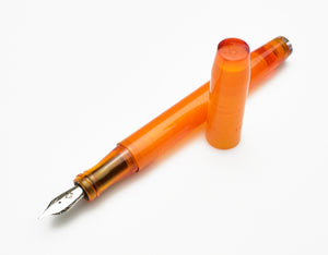 Model 45XL Fountain Pen - Frosted Orange Primary Manipulation