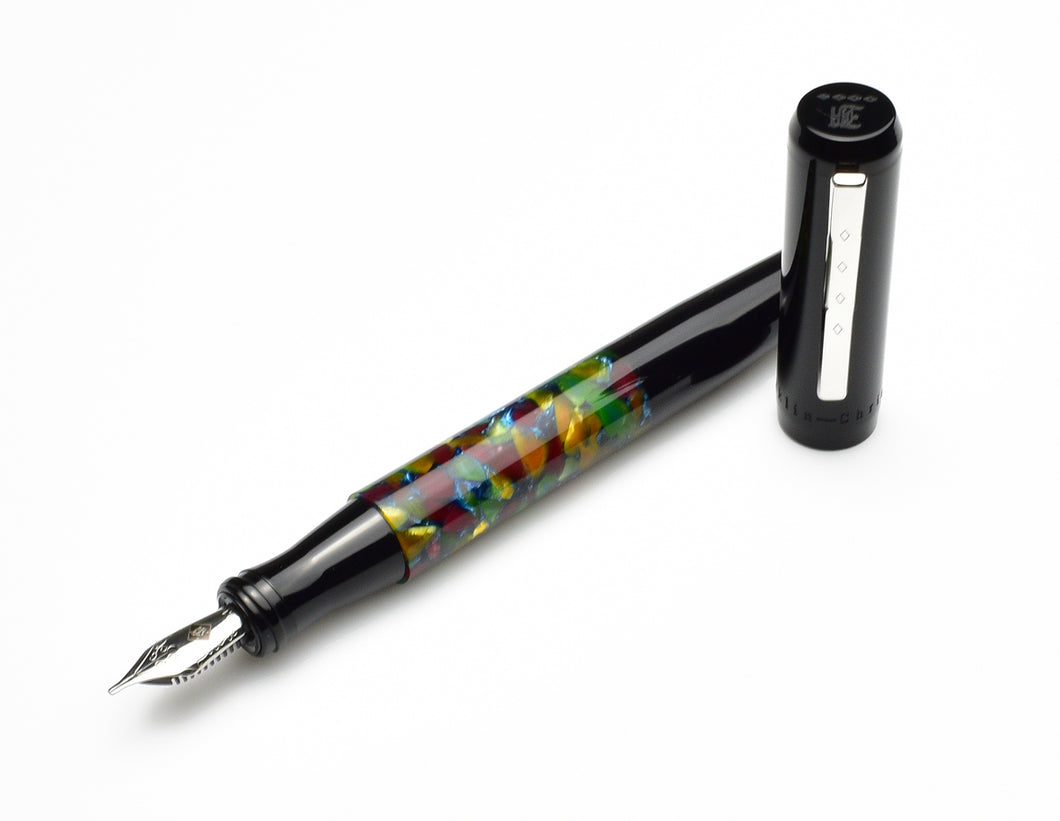 Model 55 Pentium Fountain Pen - Black Cathedral