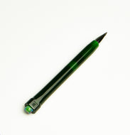 Franklin-Christoph Model 90 Artium Pencil - Emerald and Gemstone SE rests diagonally on a white background.