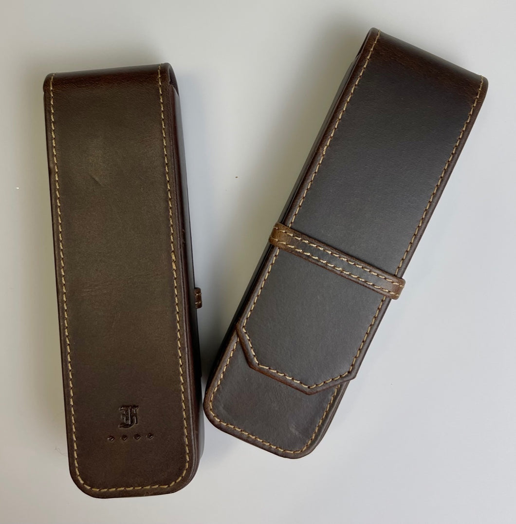 2 Pen Cases - Leather - Seconds