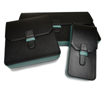 Load image into Gallery viewer, New Penvelope 12 Black Teal Leather