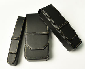 1-2-3 Pen Cases - leather