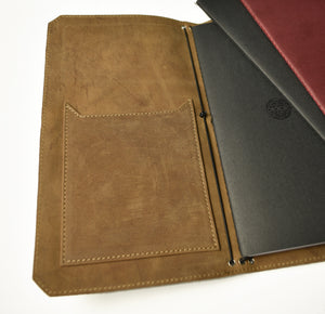 "VN" - Vagabond Boot Brown Leather Notebook Covers