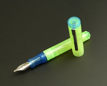 Load image into Gallery viewer, Model 20p Fountain Pen - Nuclear Green &amp; Maya Blue SE